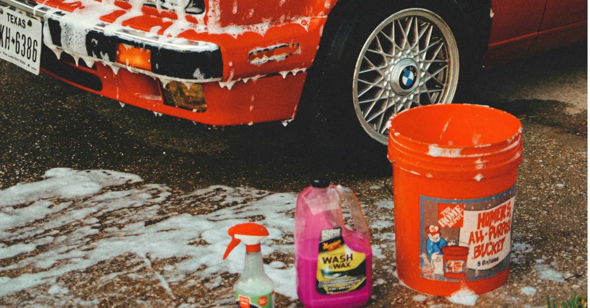 car cleaning supplies