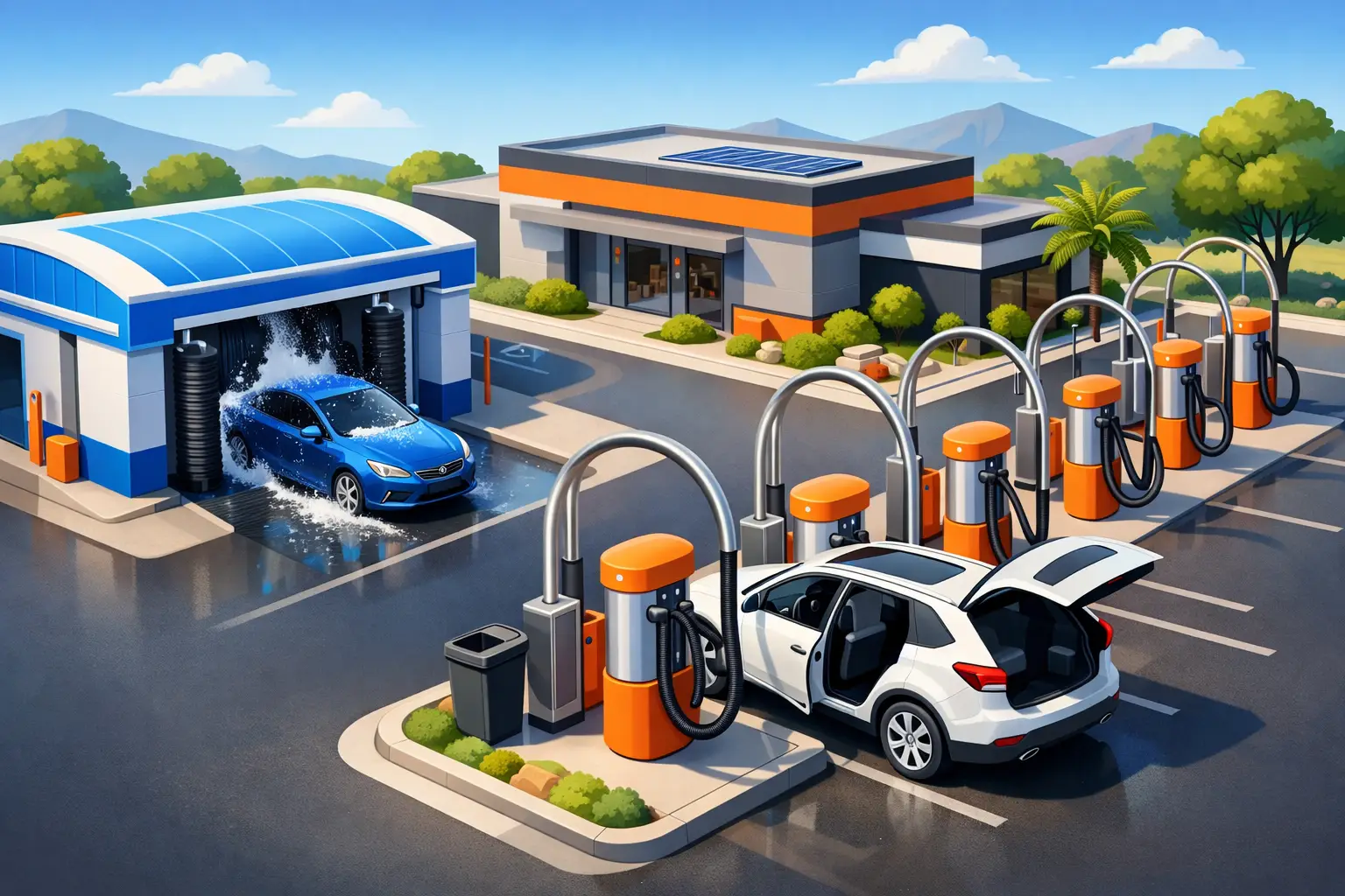 A Car Wash With Free Vacuums in Frederick