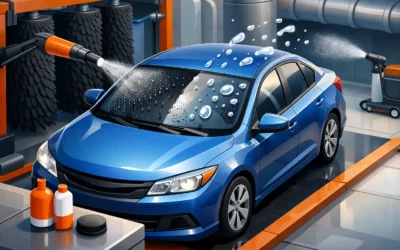 Water Repellent Windshield Treatment at Car Wash