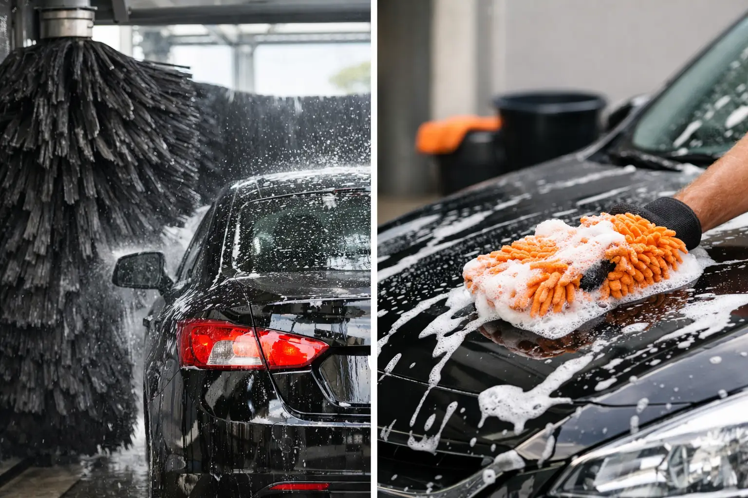 Automatic Versus Hand Carwashing: Which Wins?