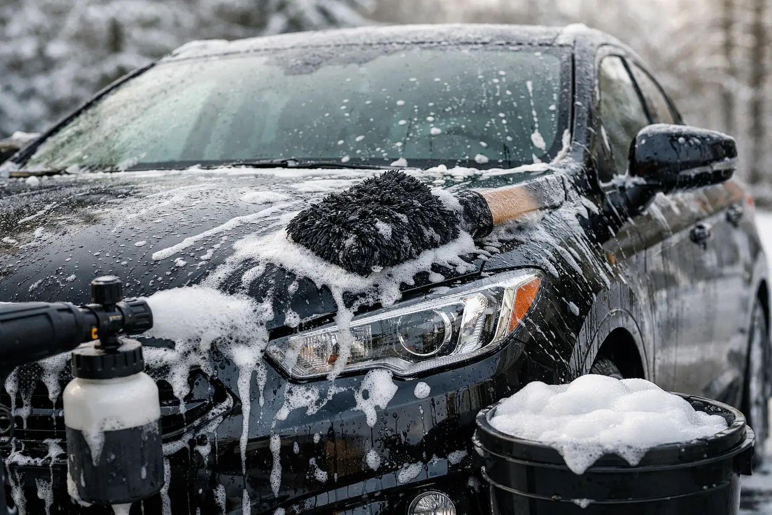 How to Wash Car in Winter Without Damaging It